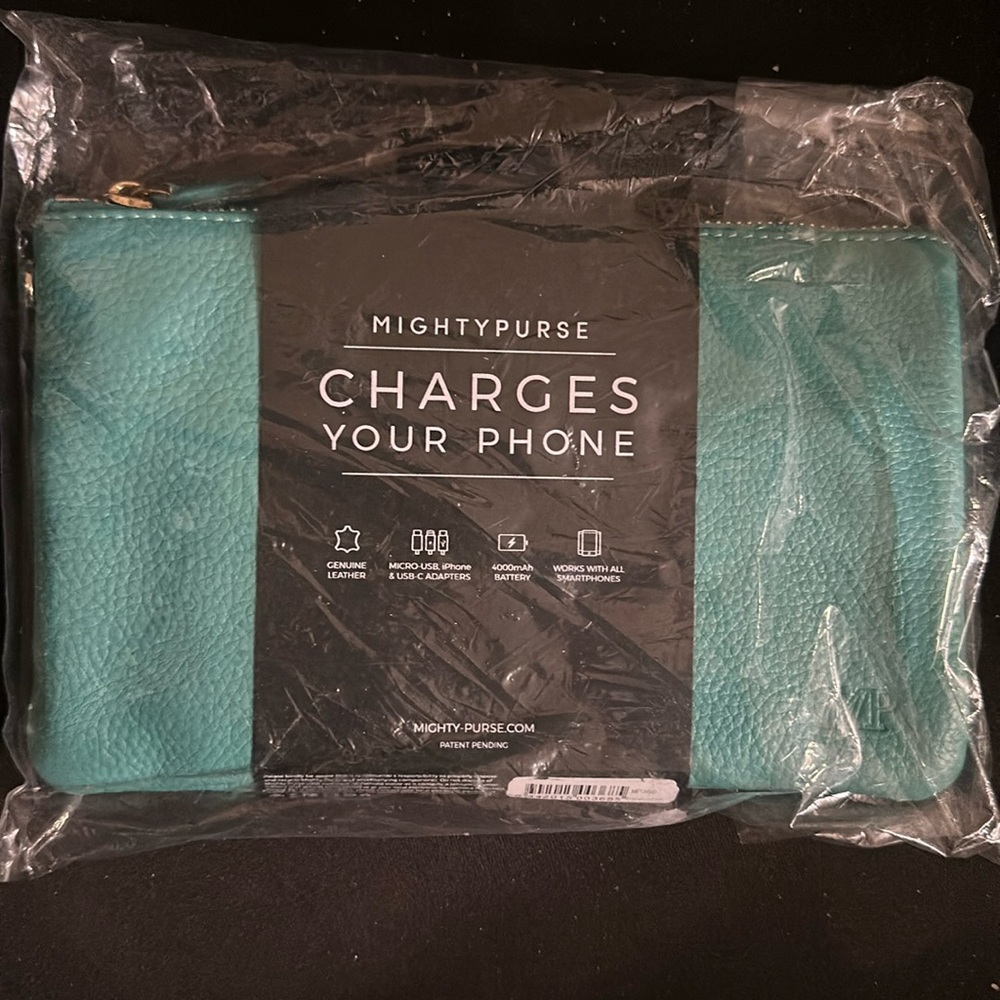 Genuine Leather Wristlet Charges Your Phone